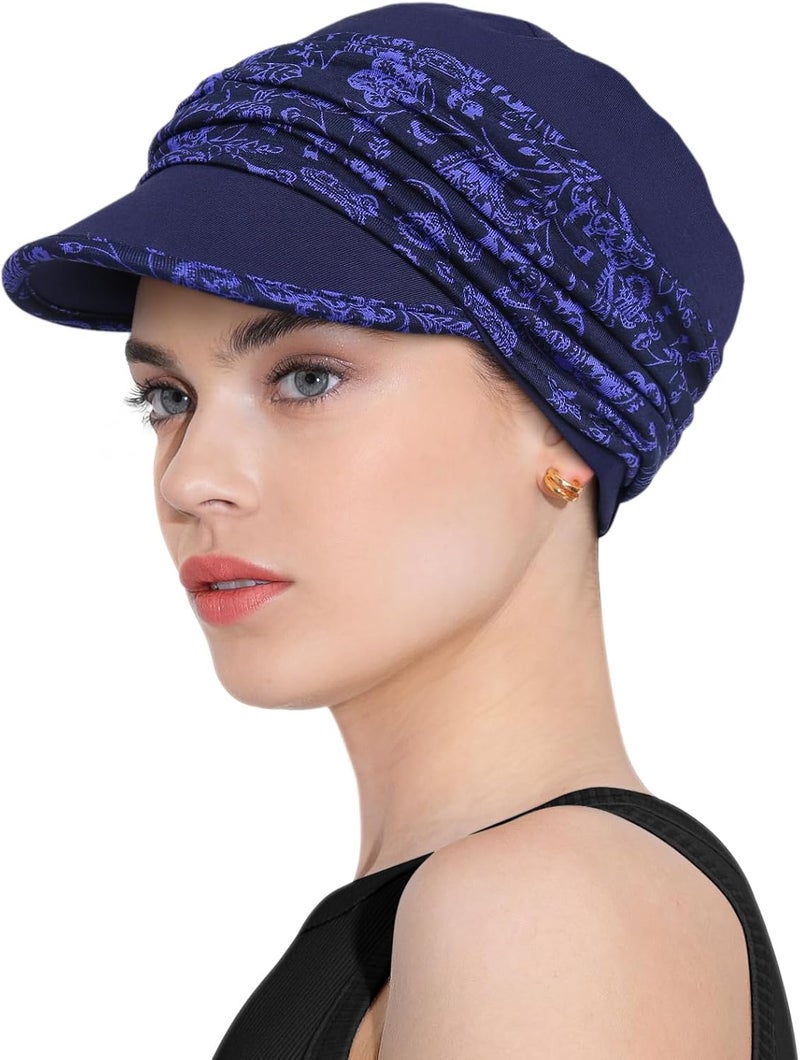 Awefeel Chemo Headwear Viscose Newsboy Cap for Women Fall and Winter Hats - Image 2
